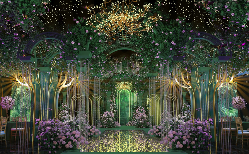 盐亭奇妙森林婚礼堂效果展示