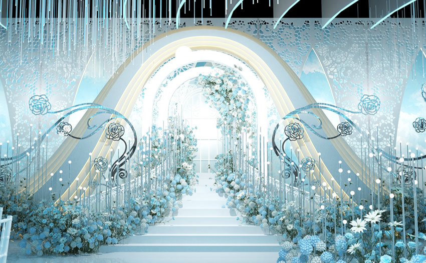 盐亭釡香烙馍村水晶厅效果展示